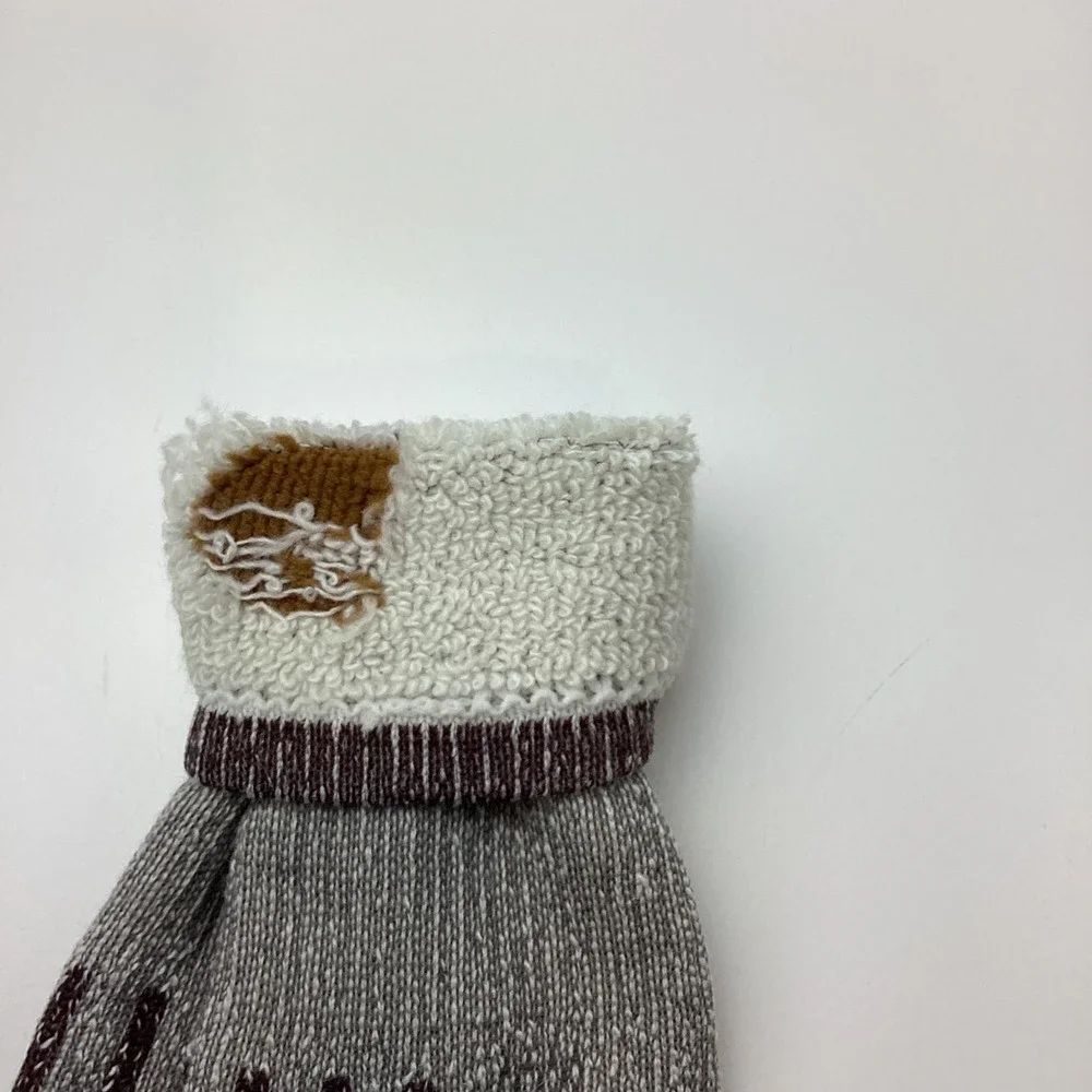 Carhartt Mens 3 Pair Crew Socks Grey Burgundy Marled Work Heavy Duty Logo
